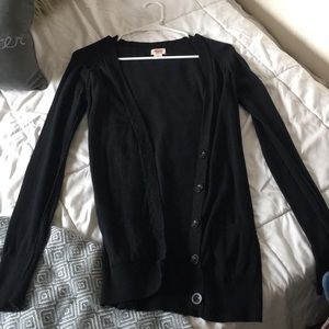Black cardigan with pockets